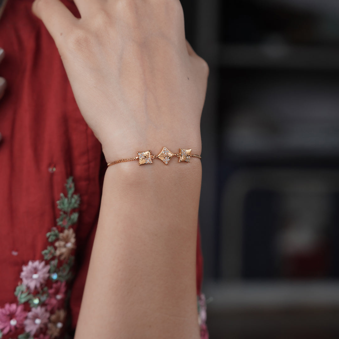 Royal CZ Slider Bracelet jewellery product view 7