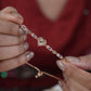 Zircon Heart Slider Bracelet jewellery product view 5