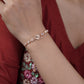 Zircon Heart Slider Bracelet jewellery product view 6