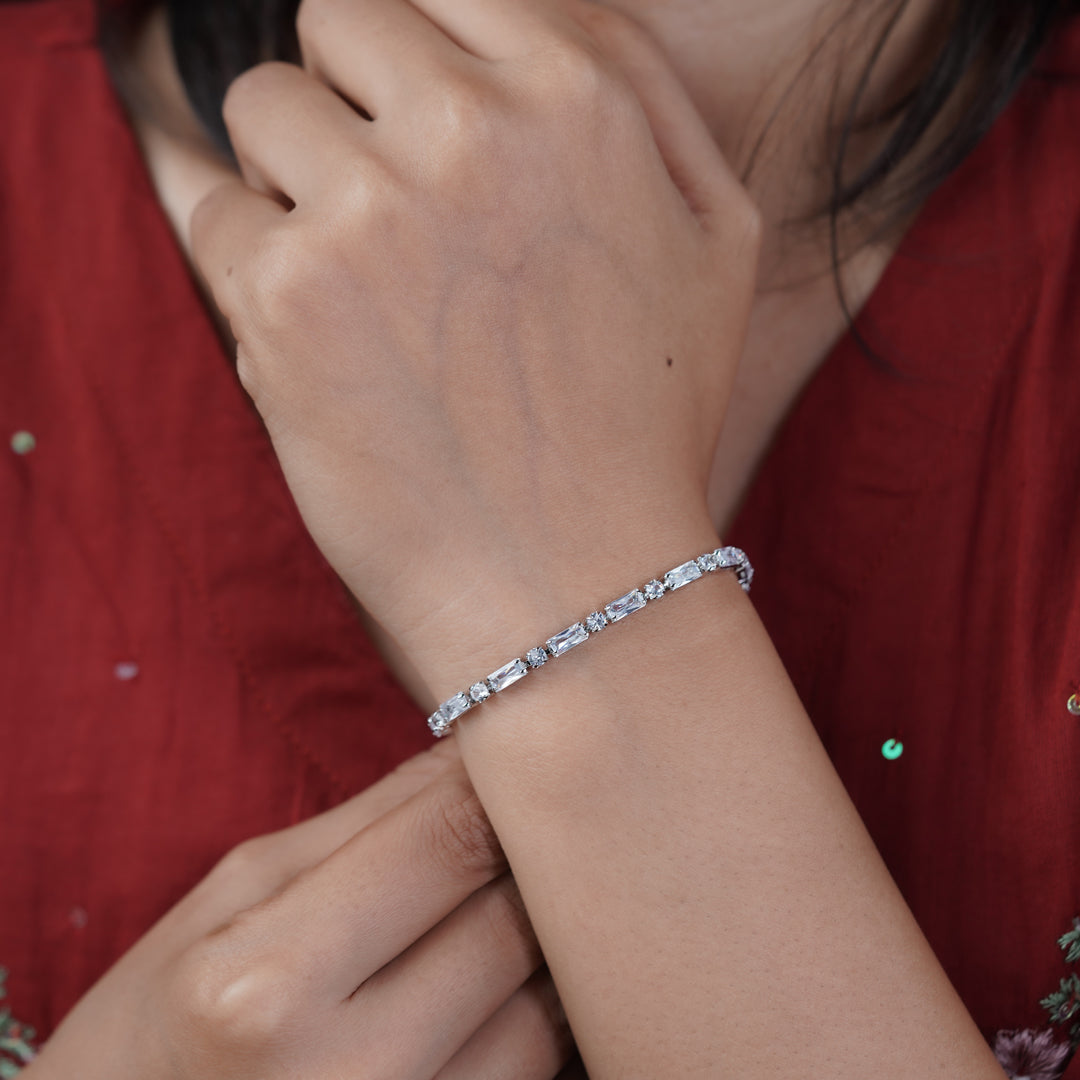 Diamond Aura Tennis Bracelet jewellery product view 11