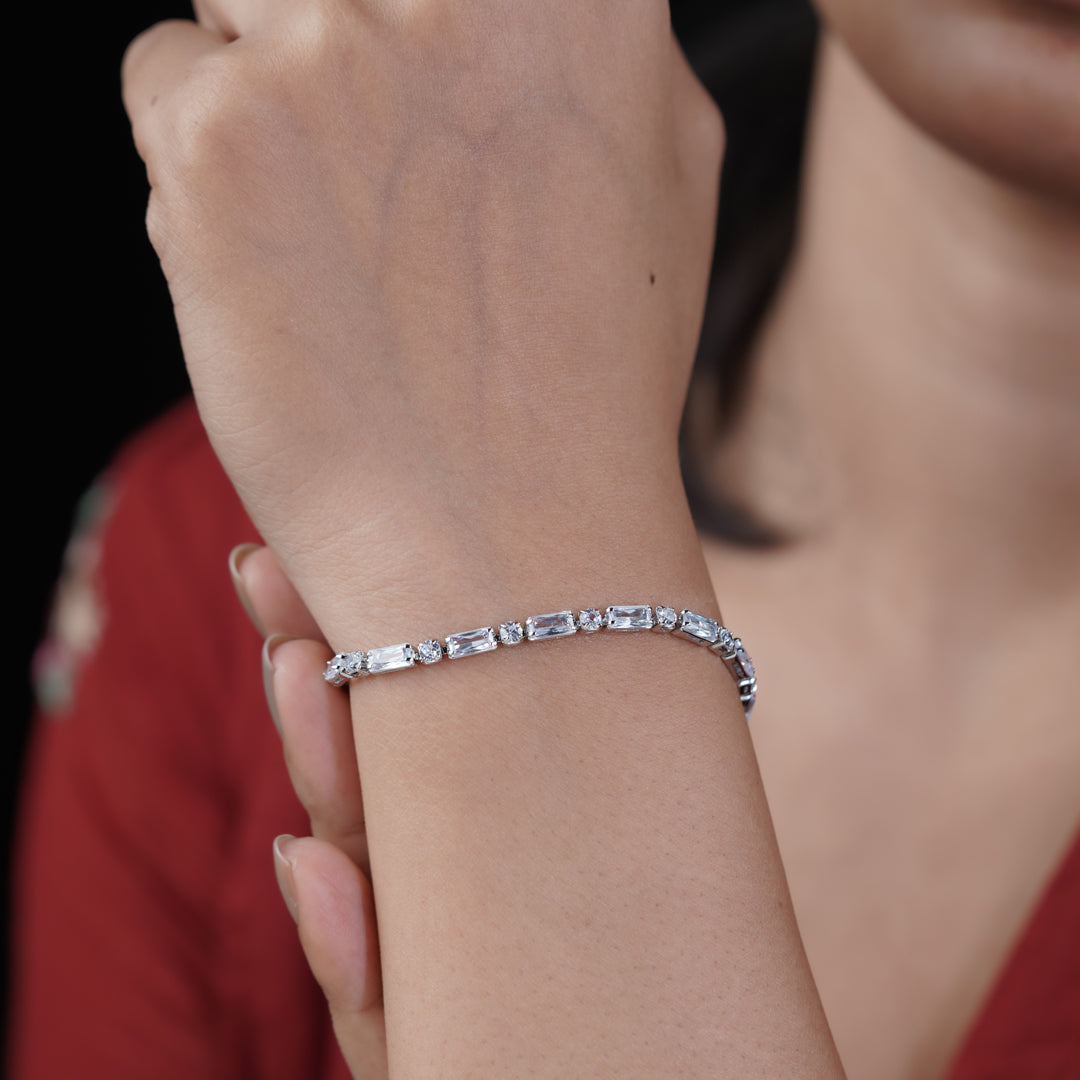 Diamond Aura Tennis Bracelet jewellery product view 12
