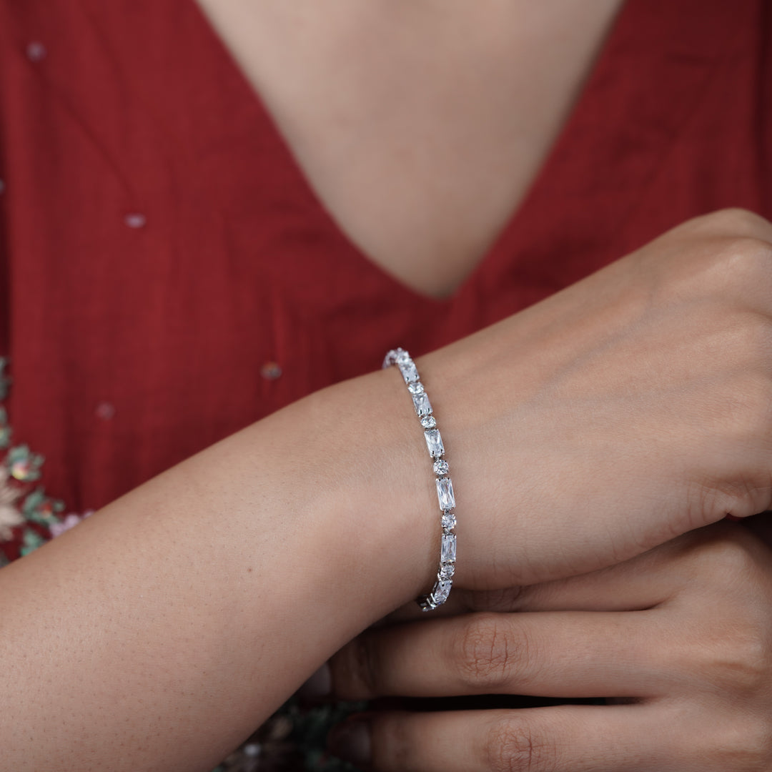 Diamond Aura Tennis Bracelet jewellery product view 13