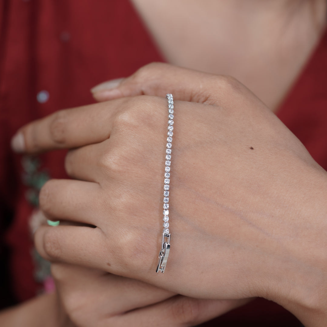 Celestia Luxe Diamond Tennis Bracelet jewellery product view 8