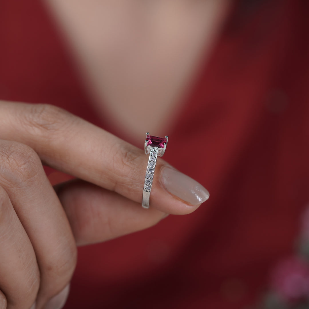 Blush Pink Sapphire Diamond Ring jewellery product view 5