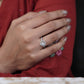Amora Heart Halo Ring jewellery product view 2