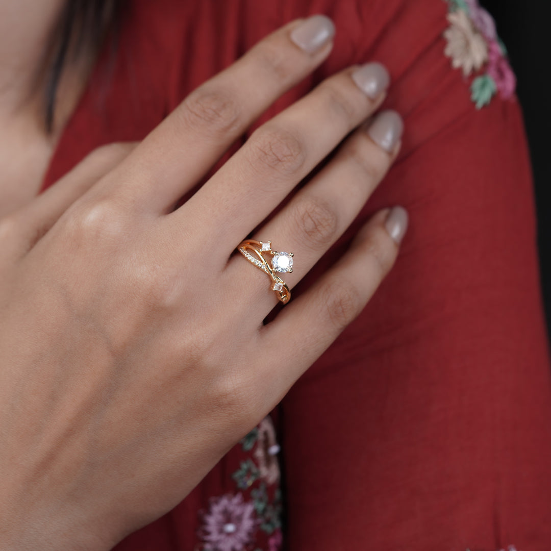 Celestia Infinity Solitaire Ring jewellery product view 7