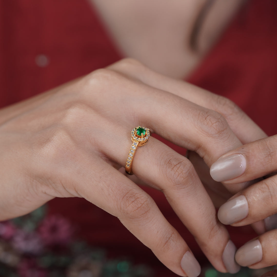 Crown Halo Diamond Ring jewellery product view 5