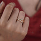 Royal Diamond Crossover Gold Ring jewellery product view 6