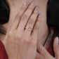 Royal Diamond Crossover Gold Ring jewellery product view 8
