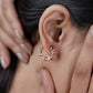 Diamond Enamel Hoop Earrings jewellery product view 10