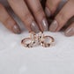 Diamond Enamel Hoop Earrings jewellery product view 12