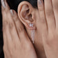 Butterfly Crystal Tassel Earrings jewellery product view 7