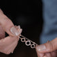 Aurora Crystal Circle Rose Gold Anklet jewellery product view 7