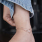 Delicate Rose Gold Bow Knot Anklet jewellery product view 6