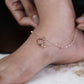 Interlocking Circle Rose Gold Anklet jewellery product view 9