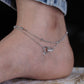 Celestial Knot Silver Anklet jewellery product view 4