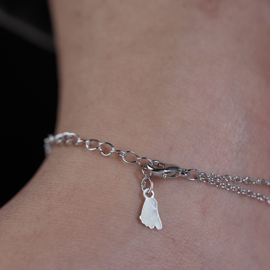 Celestial Tree of Life Silver Anklet jewellery product view 7