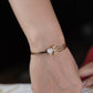 Divine Love Heart Gold Bracelet Kada jewellery product view 9