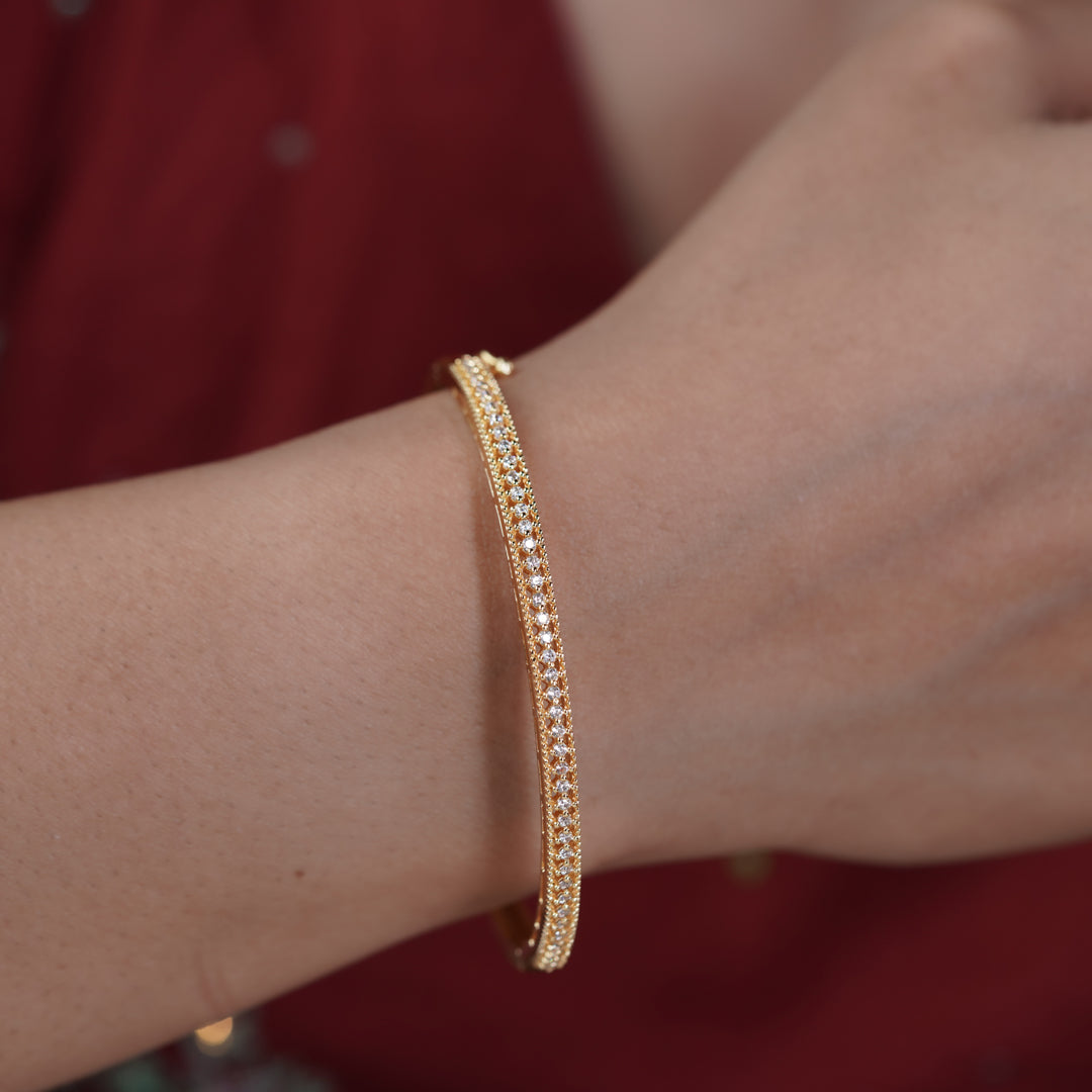 Grace Shine Diamond Gold Kada jewellery product view 5