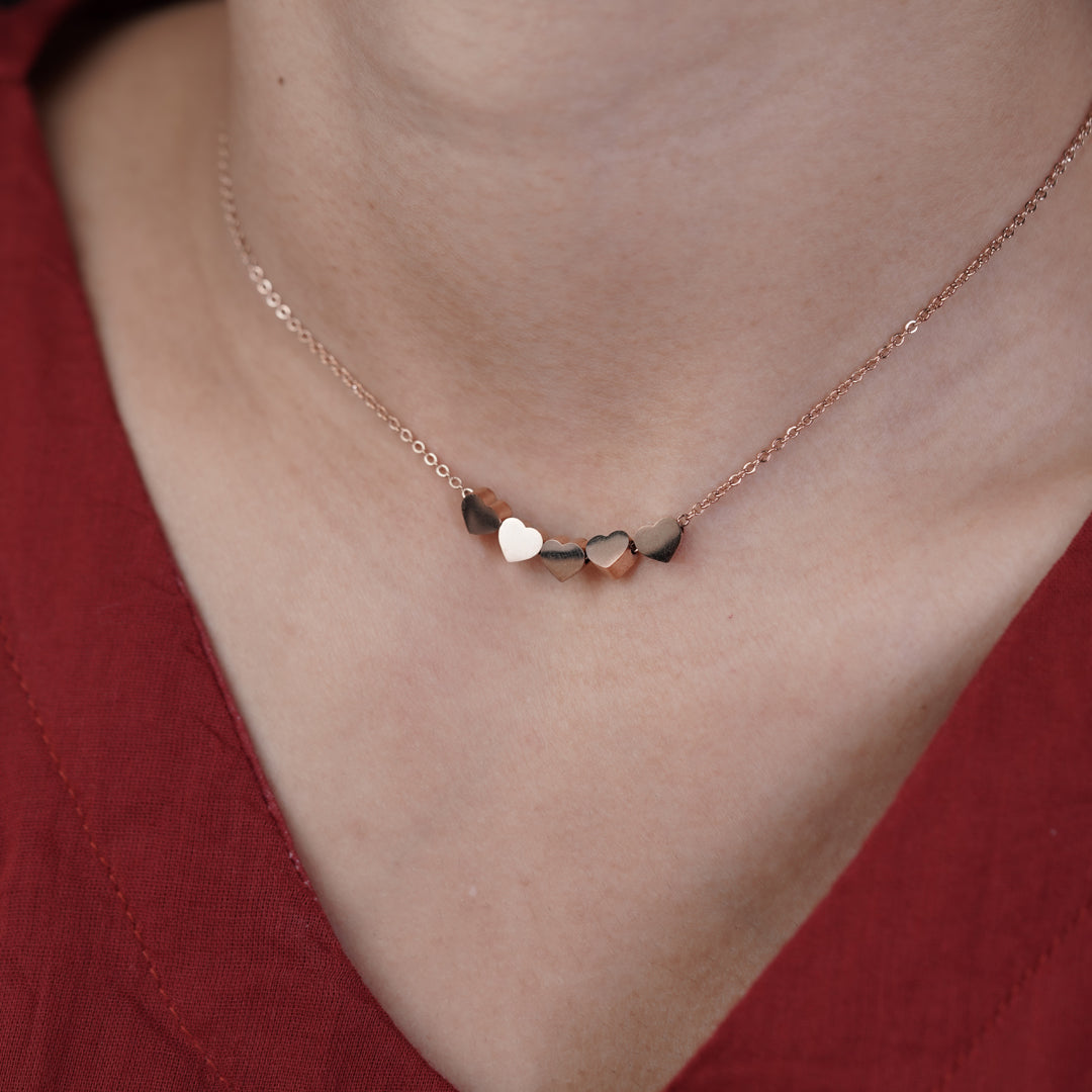 Bharati Rose Gold Necklace jewellery product view 9