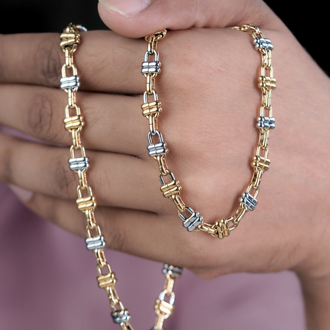 Prestige Dual Tone Statement Chain jewellery product view 8