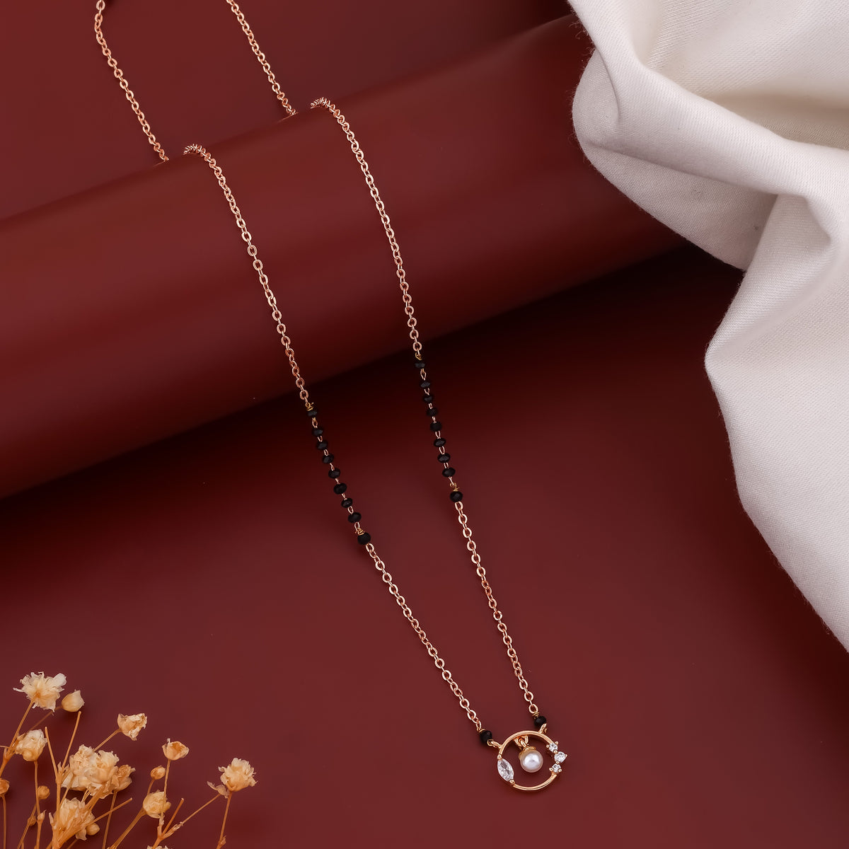 Diyela Pearl Mangalsutra jewellery product view 4