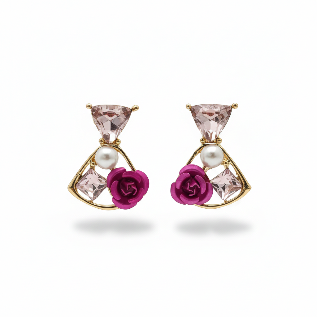 Rose Elegance Earrings jewellery product view 6