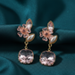 Pink Blossom Elegance Drop Earrings jewellery product view 5
