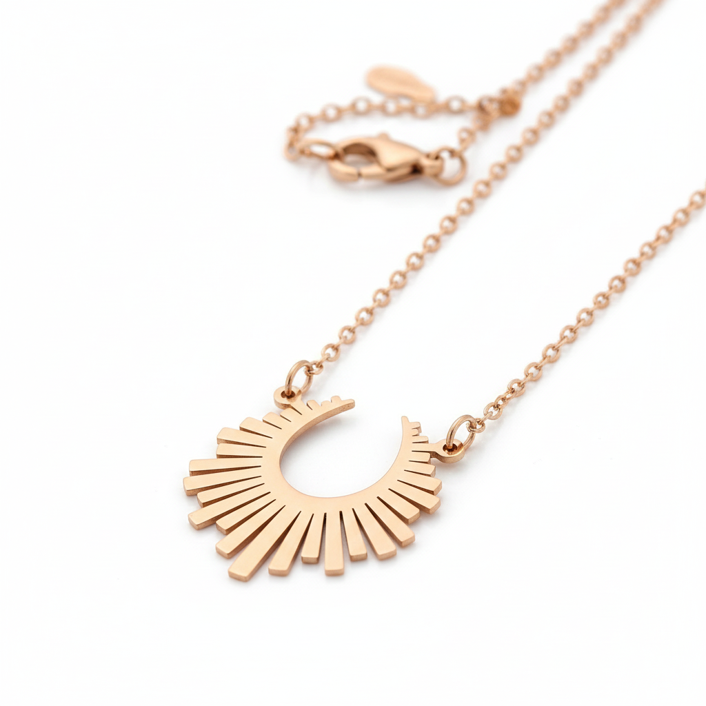 Pihu Sun Necklace jewellery product view 3