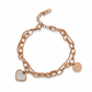 Amoura Luxe Heart Charm Bracelet jewellery product view 6