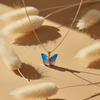 Iridesa Butterfly Gold Pendant Necklace jewellery product view 1