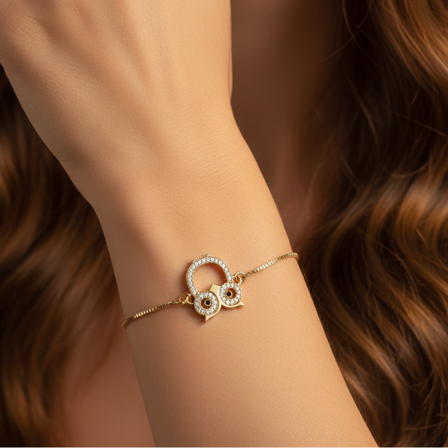 Noctura Owl Luxe Bracelet jewellery product view 2