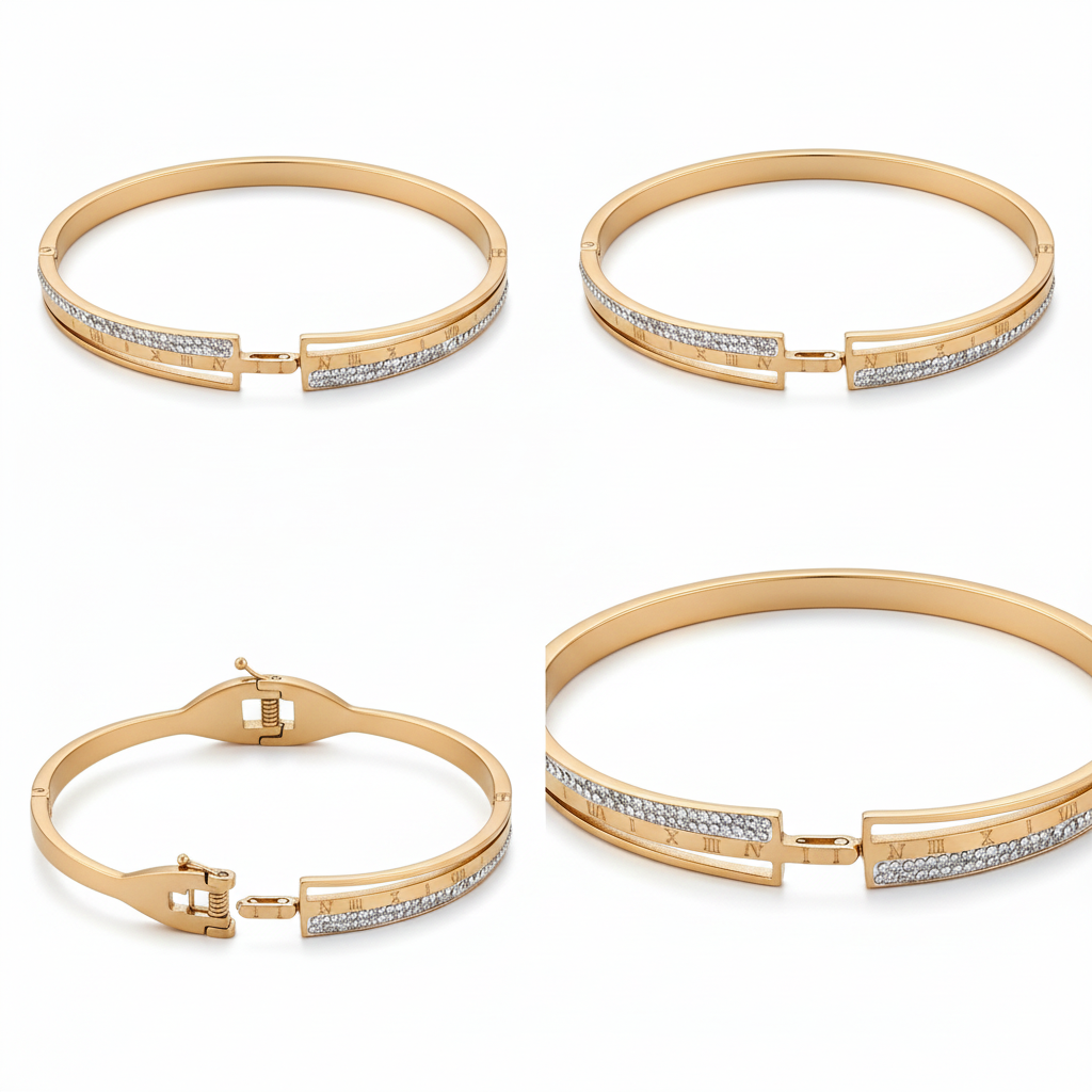 Timeless Roman Diamond Bracelet jewellery product view 7
