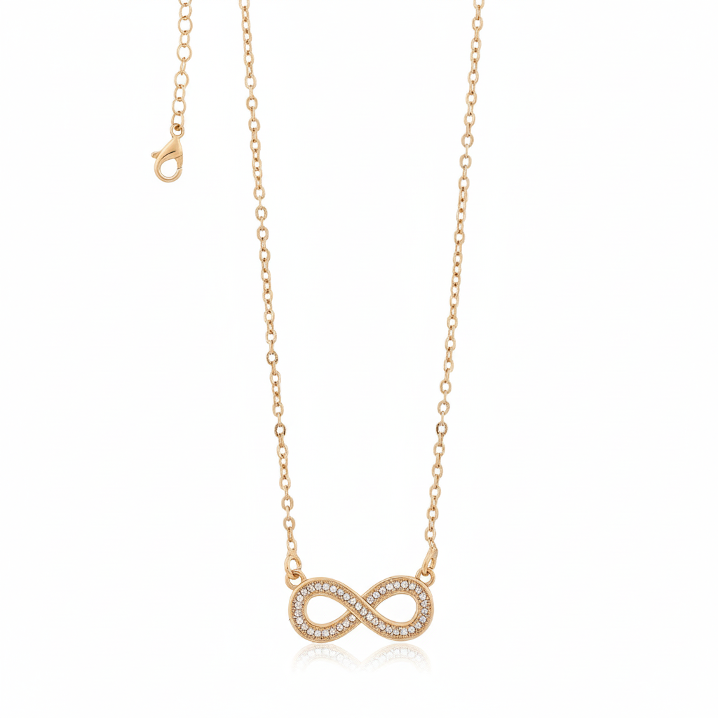 Lisha Infinity Necklace jewellery product view 6