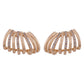Golden Wave Studs Earrings jewellery product view 7