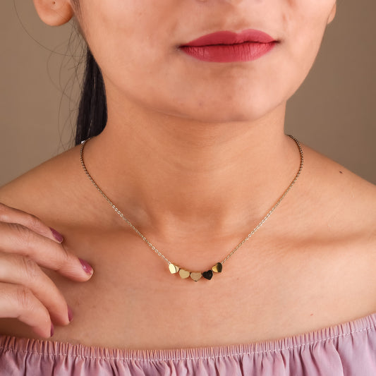 Ruhi Heart Necklace jewellery product view 2