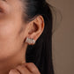 Golden Wave Studs Earrings jewellery product view 4