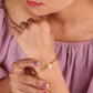Royal Bloom Diamond Gold Kada jewellery product view 2