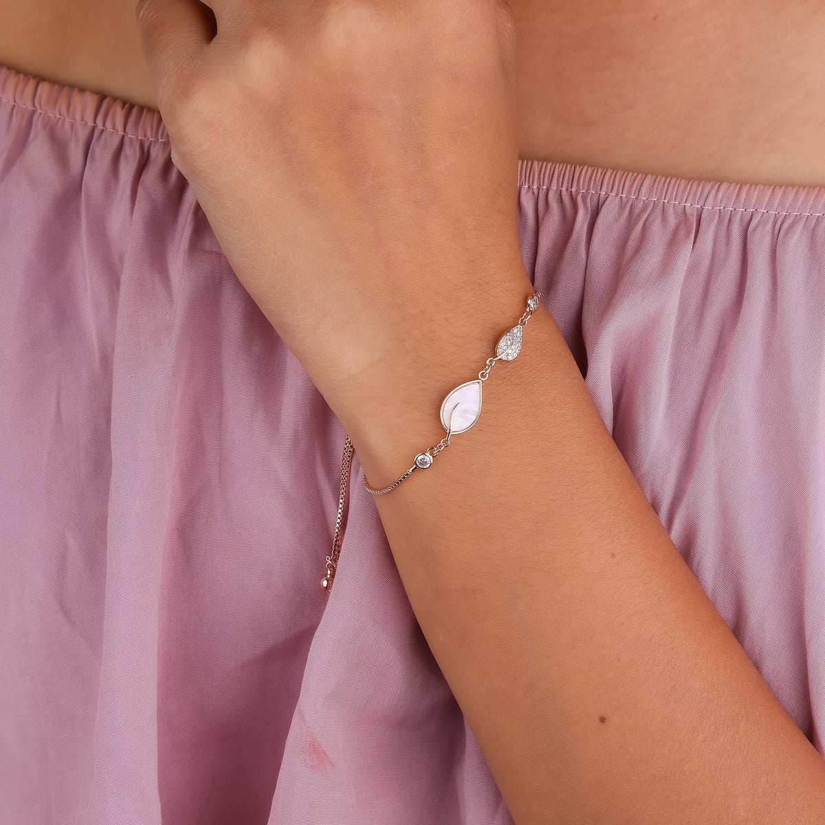 Resin Leaf Bracelets jewellery product view 2