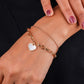 Amoura Luxe Heart Charm Bracelet jewellery product view 2