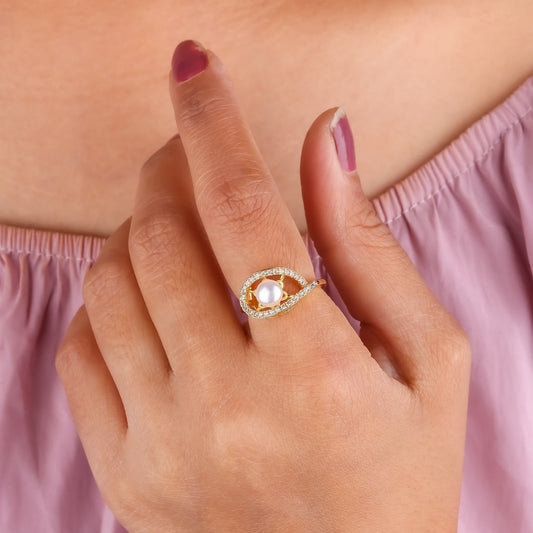 Glam Pearl Rings jewellery product view 2