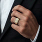 Elite Square Block Ring jewellery product view 2