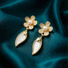 Nazakat Pearl Flower Earrings jewellery product view 1