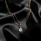 Veloura Luxe Double Layer Gold Pendant jewellery product view 6