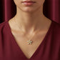 Luxe Floral Sparkle Necklace jewellery product view 5