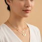 Luxe Pink Crystal Butterfly Necklace jewellery product view 2